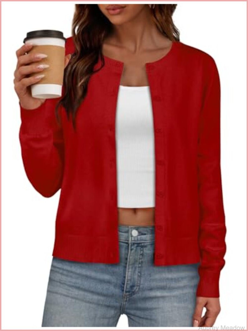 Womens Cardigan Sweaters Long Sleeve Lightweight Button Down Fall Tops